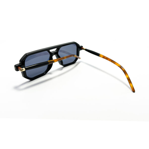 Square Grandpa Sunglasses - Orange-Grey