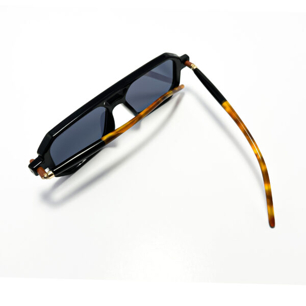 Square Grandpa Sunglasses - Orange-Grey