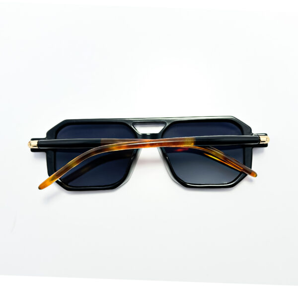 Square Grandpa Sunglasses - Orange-Grey