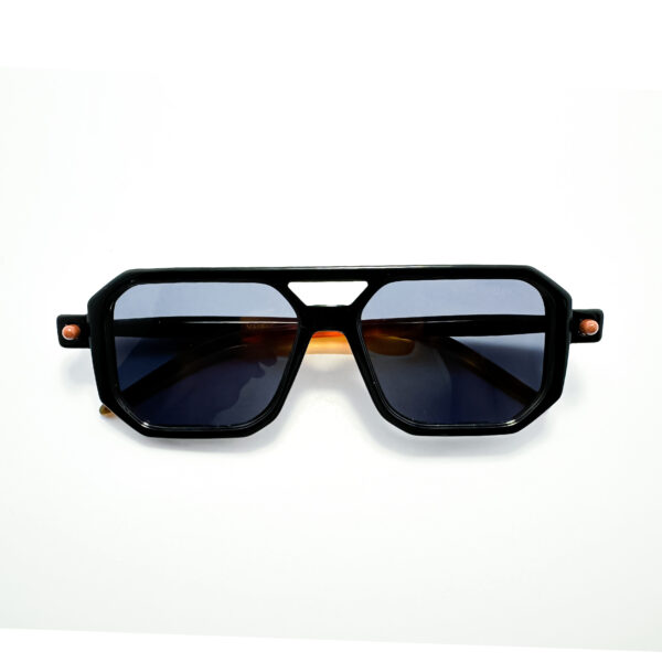 Square Grandpa Sunglasses - Orange-Grey