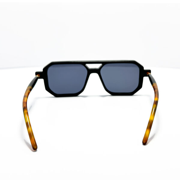 Square Grandpa Sunglasses - Orange-Grey